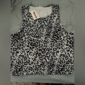 Crop Athletic Cheetah Print Tank